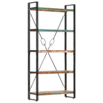 5-Tier Bookcase 90x30x180 cm Solid Reclaimed Wood 286584
