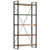 5-Tier Bookcase 90x30x180 cm Solid Reclaimed Wood 286584