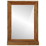 Bathroom Mirror Brown 50 x 22 x 70 cm Solid Acacia Wood 4016738