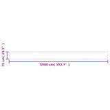 Balcony Screen Cream 75x1000 cm 100% Polyester Oxford 4000195