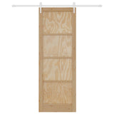Sliding Door ORKDAL Natural and White 83 x 232 cm 3445589