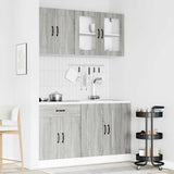 4 Piece Kitchen Cabinet Set Kalmar Grey Sonoma Engineered Wood 3314857