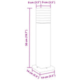 Outdoor Floor Lamp Black 50 cm Aluminium 4006393