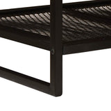 Coffee Table Brown and Black 110 x 55 x 35 cm Solid Mango Wood 4104608