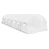 Greenhouse White Polyethylene mesh fabric and galvanised steel 45752