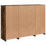 Sideboards with LED Lights 3 pcs Smoked Oak Engineered Wood 3209111