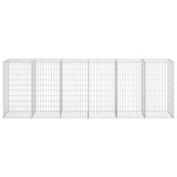 Gabion Wall with Covers Galvanised Steel 300x50x100 cm 143592