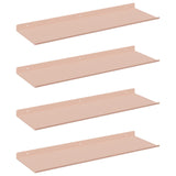 Floating Shelf Wall-mounted 4 pcs Pink 60 x 18 x 2.5 cm Steel 8004023
