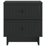 Bedside Cabinet Black 43 x 34.5 x 47.5 cm Engineered Wood 893837
