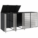 Wheelie Bin Storage for 4 Bins Anthracite 272 x 77.5 x 115.5 cm 3394780