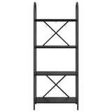 Bookshelf Black Oak 60 x 30 x 146 cm Engineered wood 879911