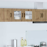 Wall Glass Cabinet PORTO Artisan Oak 80 x 31 x 40 cm 885304