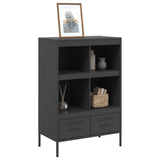 Highboard Black 68x39x101.5 cm Steel 843102