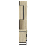 3 Piece Bathroom Furniture Set Sonoma Oak Engineered Wood 3301086