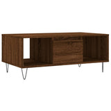 Coffee Table Brown Oak 90x50x36.5 cm Engineered Wood 830595