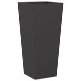 ZNTS Garden Planters Black 2 pcs 35x35x75 cm Steel 851081