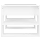 Coffee Table White 55.5x55x45 cm Engineered Wood 810908