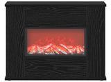 Electric Fireplace Black Oak 47 x 18 x 48 cm Engineered wood 8021064