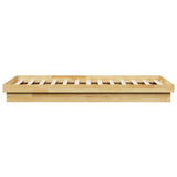 Bed Frame Without Mattress 100x200 cm Solid Oak Wood 851967