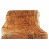 Table Top 120x40x3.8 cm Rectangular Solid Wood Acacia Live Edge 370638