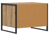 Bedside Table Artisian Oak 50 x 39.5 x 50 cm Engineered Wood 886676