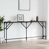 Console Table Black Engineered wood, metal Extra Long 837767