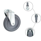 12 pcs Bolt Hole Swivel Casters 125 mm 277872