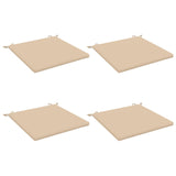 4-Piece Seat Cushions SOEST 4 pcs 100% Polyester Cream 944782