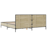 Bed Frame without Mattress Sonoma Oak 200x200 cm 3280018