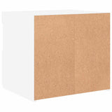 Bedside Cabinet with LED Lights White 50x40x45 cm 836763