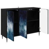 Sideboard RAALTE Black Oak 102 x 33 x 76 cm Engineered Wood 8006972