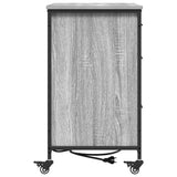 Cabinet with Charging Station Grey Sonoma 76 x 41 x 72 cm 859838