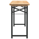 3 Piece Folding Beer Table Set Solid Wood Fir 363112