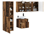 Bathroom Cabinet Set 5 pcs Old Wood 43 x 16 x 62.5 cm 3407349