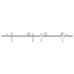 Sliding Door Hardware Kit 183 cm Stainless Steel Silver 3295761