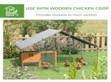Large Chicken Coop, Galvanised Walk In Chicken Coop Hen House w/ Water-Resist Cover, 3 x 1.7 x 1.9m T3398P347610