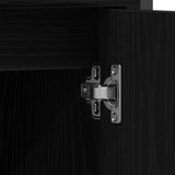 Bathroom Furniture Set with Shelf 3 pcs Black Engineered wood 3334378