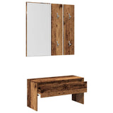 Hallway Furniture Set Old Wood Engineered Wood 857019
