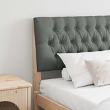 Upholstered Headboard Dark Grey 200 cm Solid Pine Wood 879320