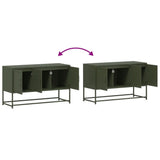 TV Cabinet Olive Green 100.5x39x60.5 cm Steel 846480