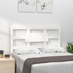 ZNTS Bed Headboard White 105.5x4x100 cm Solid Wood Pine 818026