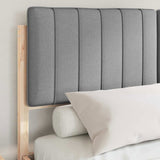 Bed Frame with Upholstered Headboard Light Grey 140 x 200 cm 3398229