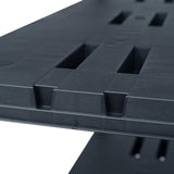 Storage Shelf Racks 2 pcs Black 220 kg 90x40x138 cm Plastic 276262