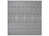 Outdoor Flatweave Rug 200x280 cm Blue Stripes 340840