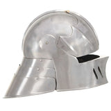 Medieval Knight Helmet Antique Replica LARP Silver Steel 286215