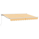 Manual Retractable Awning Orange 3.5 x 2.5 m 3420232