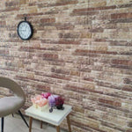 3D Wall Panels with Multicolour Brick Design 10 pcs EPS 149585