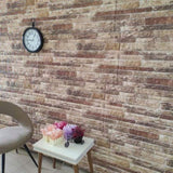 3D Wall Panels with Multicolour Brick Design 10 pcs EPS 149585