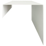 Garden Cover Profile 2 pcs 100 x 15 x 15 cm Steel White 8012964