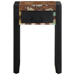 ZNTS Side Table Multicolour 35x35x50 cm Solid Wood Reclaimed 4015944